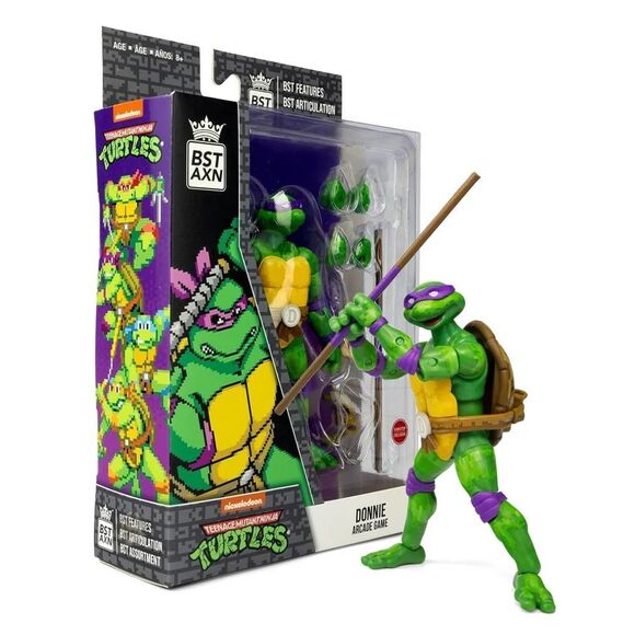 Teenage Mutant Ninja Turtles Donnie Donatello Action Figure Arcade Game BST AXN - Picture 1 of 7